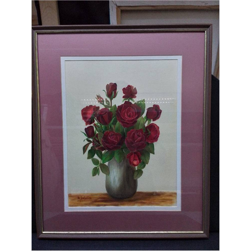 PEINTURE SUR SOIE MARIETTE DETAILLE ARTISTE LUXEMBOURGEOISE 