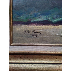 NATURE MORTE SIGNÉE A.DE KROEN 85X70