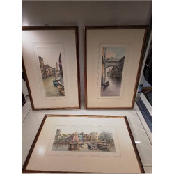 AQUARELLE SIGNÉE PAYSAGE...