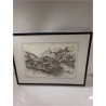 GRAVURE PAYSAGE MONTAGNARD 
