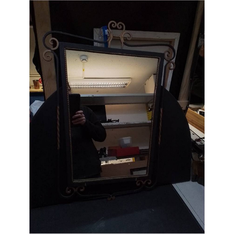 MIROIR FER FORGÉ 