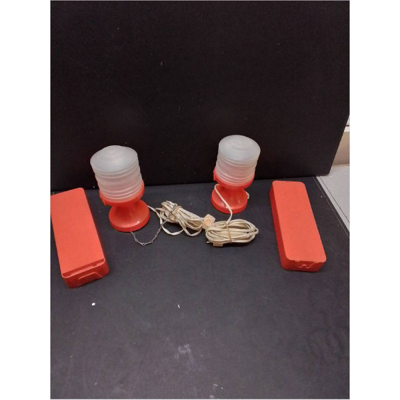 LOT LAMPES DE CARAVANE VINTAGE 