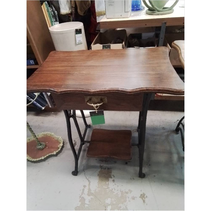 CONSOLE 1 TIROIR STYLE MACHINE A COUDRE 