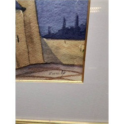 AQUARELLE SIGNÉE ZORZI