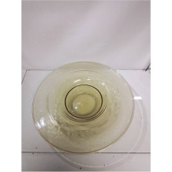 COUPE VERRE JAUNE RETRO