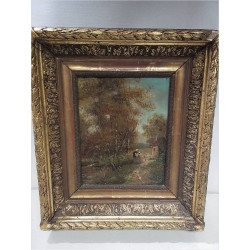HUILE SUR TOILE ANCIENNE...