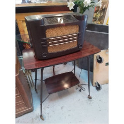 DESSERTE VINTAGE A ROULETTES 