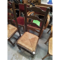 LOT DE 4 CHAISES ASSISES...