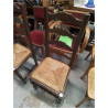LOT DE 4 CHAISES ASSISES PAILLEES 