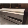 BUFFET MODERNE LAQUÉ BLANC ET NOIR