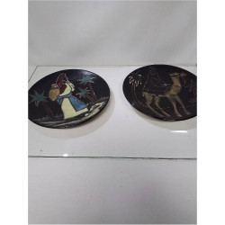 ASSIETTE DECOR AFRICAIN