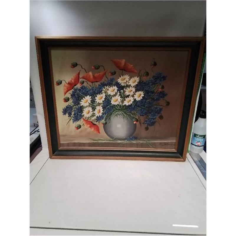 PEINTURE SUR PANNEAU SIGNE E SCHERGEN