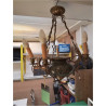 LUSTRE METAL ET CERAMIQUE 6 FEUX 