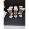 LOT FLUTES EN PORCELAINE 