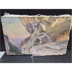 HUILE SUR TOILE FALAISE...