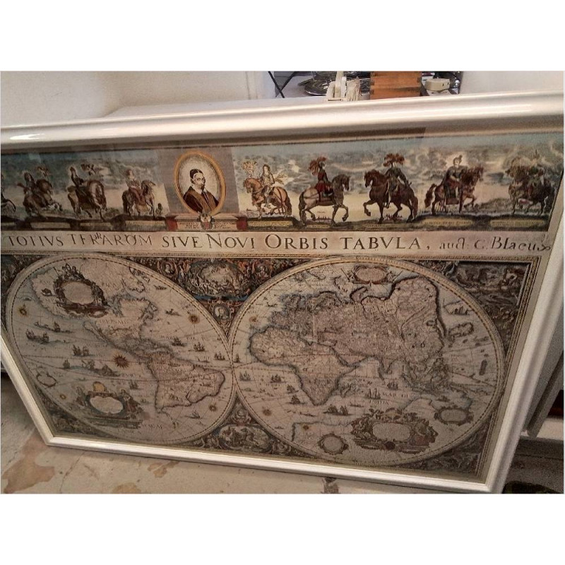 CADRE PLANISPHÈRE TRES GRAND MODÈLE 