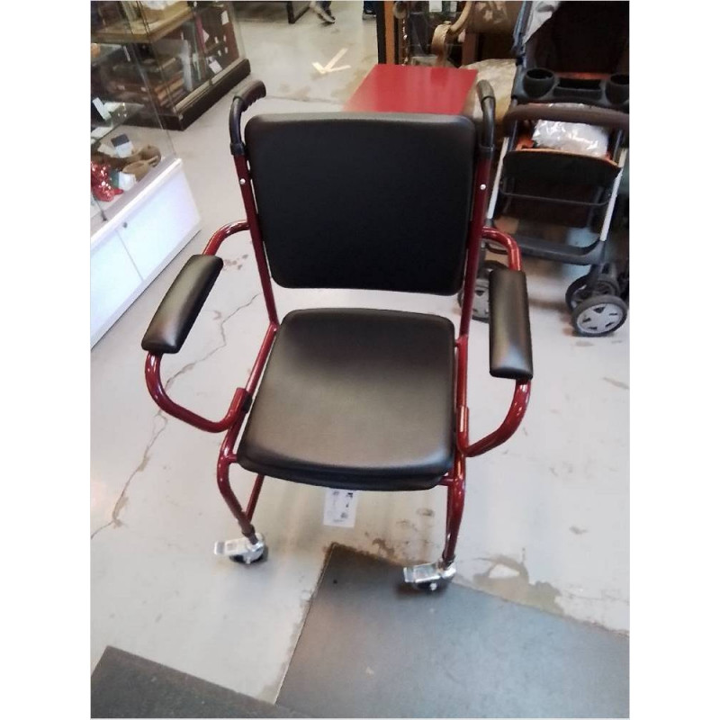 CHAISE PERCÉE AVEC ROULETTE