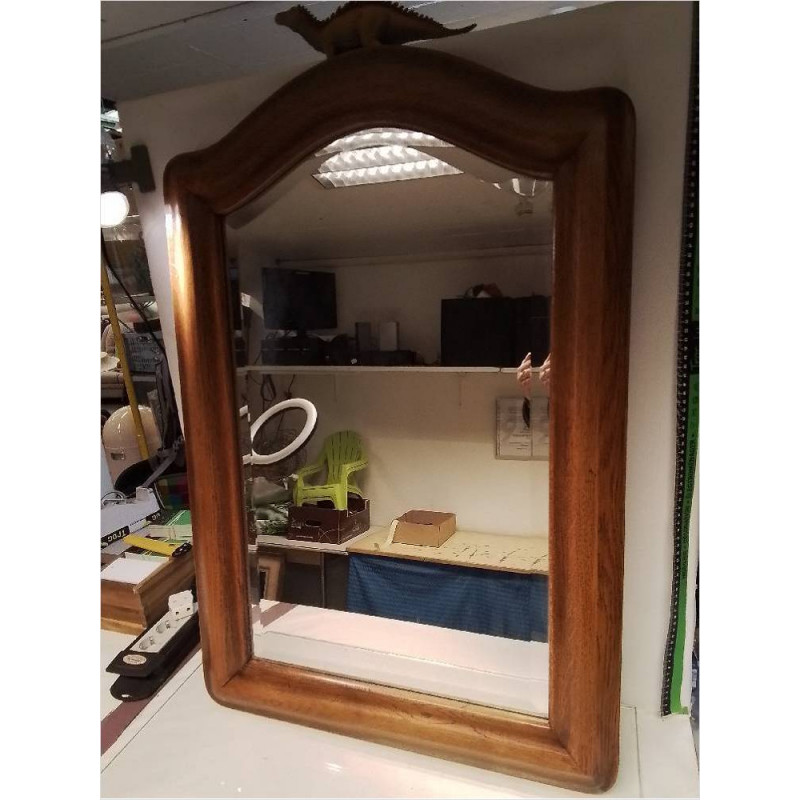 MIROIR CHÊNE CHAPEAU DE GENDARME 