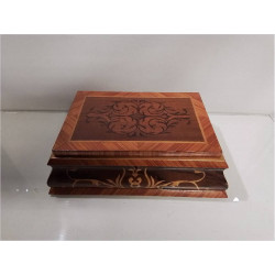 COFFRET BOIS MARQUETERIE 
