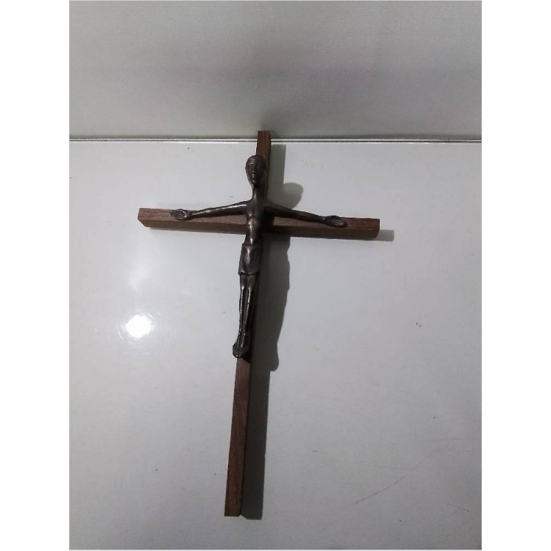 CRUCIFIX BOIS BRONZE