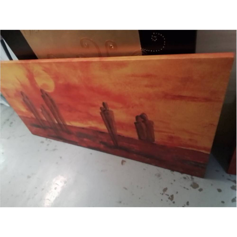 TOILE MODERNE ORANGE EUROGRAPHICS 