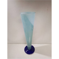 VASE BLEU CONIQUE 