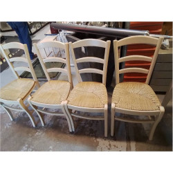 LOT DE 4 CHAISES BEIGES...
