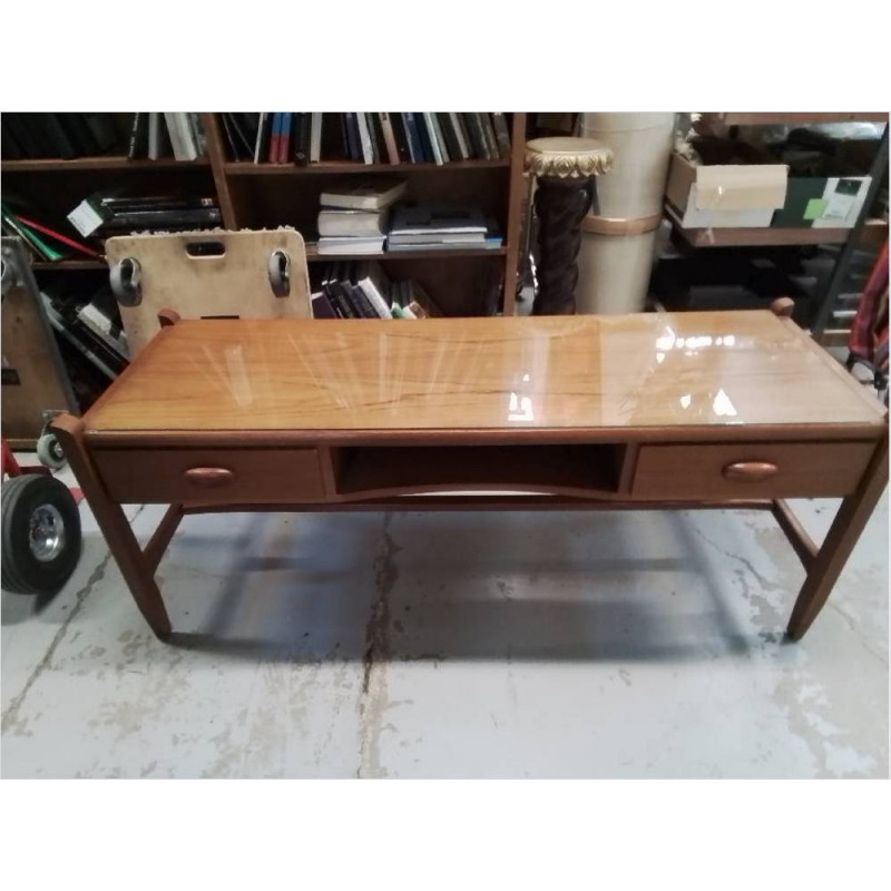 MEUBLE TV SCANDINAVE 2 TIROIRS