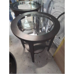 TABLE D’APPOINT BOIS VERRE