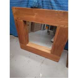 MIROIR CARRE BOIS MASSIF 