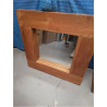 MIROIR CARRE BOIS MASSIF 