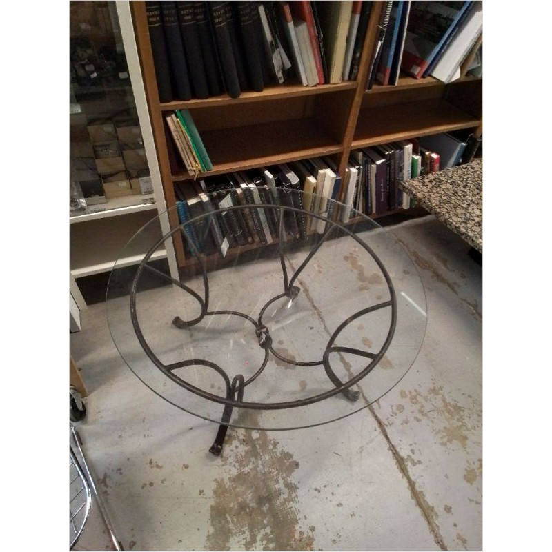 TABLE BASSE METAL ET VERRE 