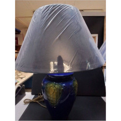LAMPE A POSER CÉRAMIQUE BLEU 