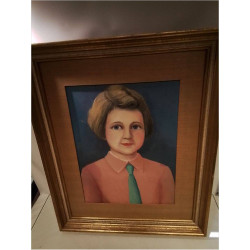 HUILE SUR TOILE PORTRAIT...