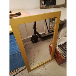MIROIR RECTANGULAIRE MOUTARDE 