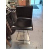 TABOURET DE BAR CUIR NOIR CORUM