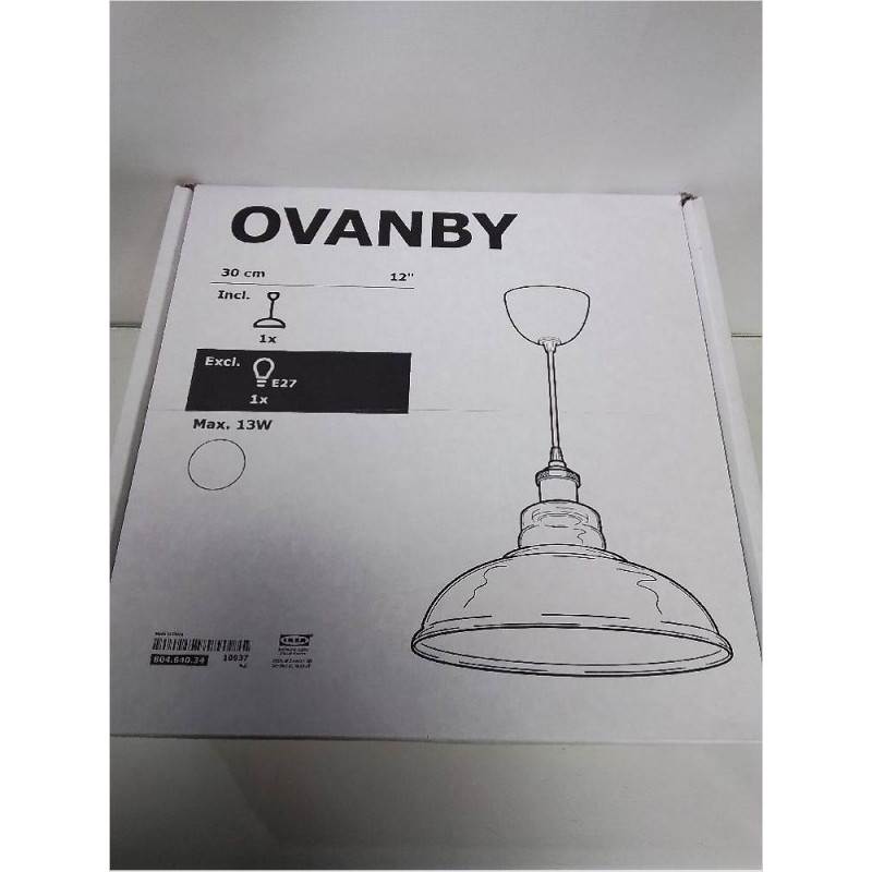 SUSPENSION VERRE IKEA OVANBY