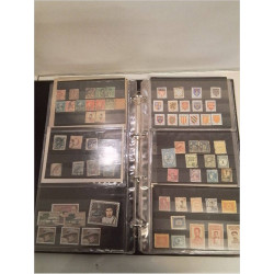CLASSEUR TIMBRES POSTE DIVERS ANCIENS