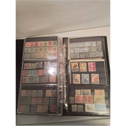 CLASSEUR TIMBRES POSTE DIVERS ANCIENS