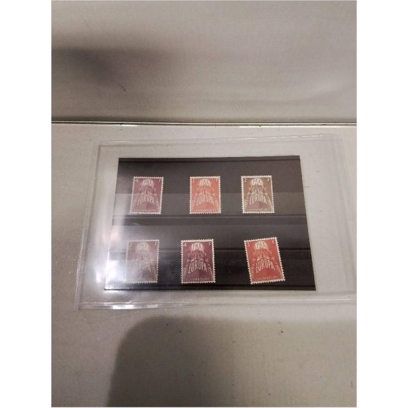 LOT DE 6 TIMBRES POSTE LUXEMBOURG EUROPA