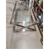 TABLE BASSE METAL ET VERRE MODERNE
