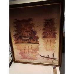 TOILE SABLEE DECOR AFRICAIN 