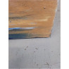 TABLEAU ABSTRAIT TON BLEU AVEC SIGNATURE 