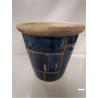 CACHE POT BLEU