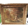 HUILE SUR TOILE L.HENRY A RESTAURER 
