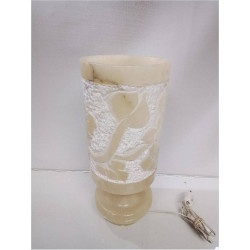LAMPE CYLINDRE ALBATRE
