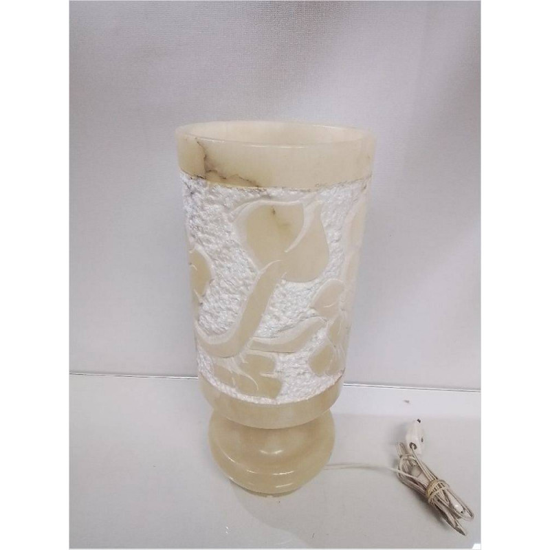 LAMPE CYLINDRE ALBATRE