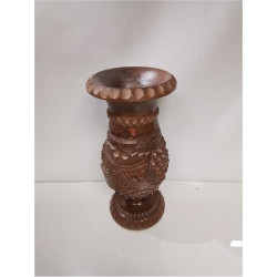 VASE BOIS SCULPTÉ 