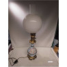 LAMPE A PÉTROLE OPALINE ÉLECTRIFIÉE 