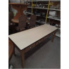 TABLE A MANGER 10 TIROIRS PLATEAU FORMICA 